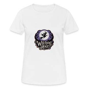 Witch at Full Moon – Witching Hour - Women's Breathable T-Shirt - white - Front - AI Model Female 172 dark (172cm)