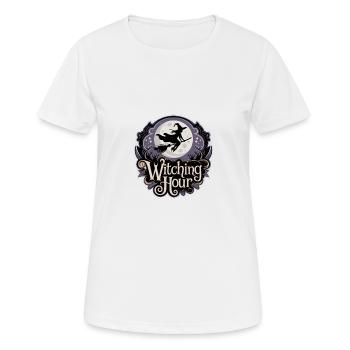 Witch at Full Moon – Witching Hour - Women's Breathable T-Shirt - white - Front - AI Model Female 172 dark (172cm)