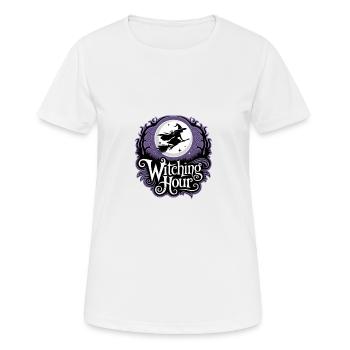 Witch at Full Moon – Witching Hour - Women's Breathable T-Shirt - white - Front - AI Model Female 172 dark (172cm)
