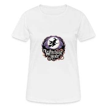 Witch at Full Moon – Witching Hour - Women's Breathable T-Shirt - white - Front - AI Model Female 172 dark (172cm)