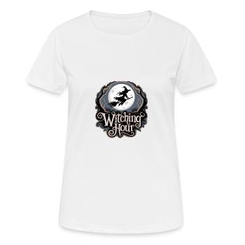 Witch at Full Moon – Witching Hour - Women's Breathable T-Shirt - white - Front - AI Model Female 172 dark (172cm)