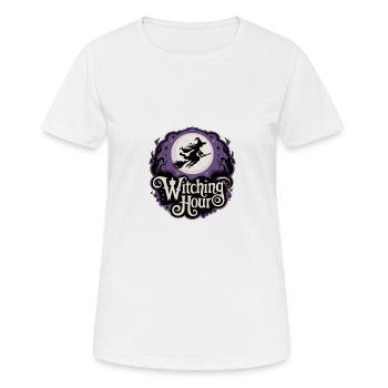 Witch at Full Moon – Witching Hour - Women's Breathable T-Shirt - white - Front - AI Model Female 172 dark (172cm)