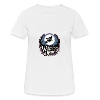 Witch at Full Moon – Witching Hour - Women's Breathable T-Shirt - white - Front - AI Model Female 172 dark (172cm)
