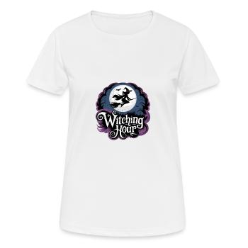 Witch at Full Moon – Witching Hour - Women's Breathable T-Shirt - white - Front - AI Model Female 172 dark (172cm)