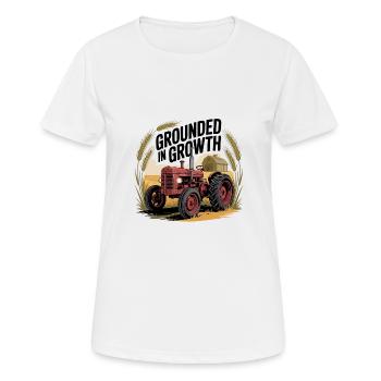 Grounded in Growth - Women's Breathable T-Shirt - white - Front - AI Model Female 172 dark (172cm)