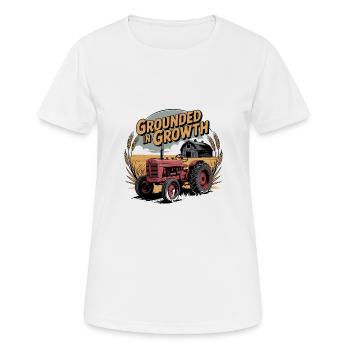 Grounded in Growth - Women's Breathable T-Shirt - white - Front - AI Model Female 172 dark (172cm)