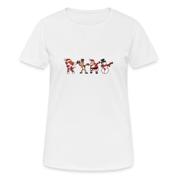 Weihnachten - Frauen T-Shirt atmungsaktiv - Weiß - Vorne - AI Model Female 172 dark (172cm)
