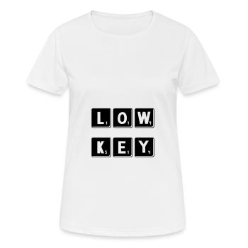 Low key - Women's Breathable T-Shirt - white - Front - AI Model Female 172 dark (172cm)