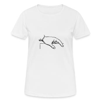 hand - Women's Breathable T-Shirt - white - Front - AI Model Female 172 dark (172cm)