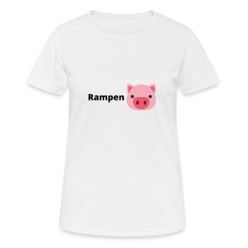Rampensau - Frauen T-Shirt atmungsaktiv - Weiß - Vorne - AI Model Female 172 dark (172cm)
