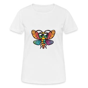 Libellule - T-shirt respirant Femme - blanc - Devant - AI Model Female 172 dark (172cm)