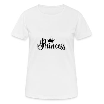 princesse - T-shirt respirant Femme - blanc - Devant - AI Model Female 172 dark (172cm)