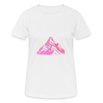 Monts de Berge - T-shirt respirant Femme - blanc - Devant - AI Model Female 172 dark (172cm)