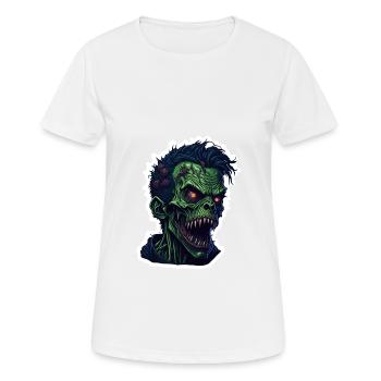 Zombi - T-shirt respirant Femme - blanc - Devant - AI Model Female 172 dark (172cm)