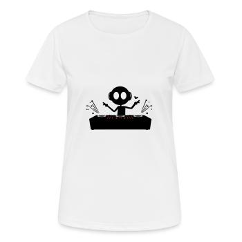 Platines DJ Party - T-shirt respirant Femme - blanc - Devant - AI Model Female 172 dark (172cm)