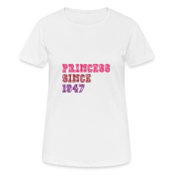 1947 Birthday Princess - Women's Breathable T-Shirt - white - Front - AI Model Female 172 dark (172cm)