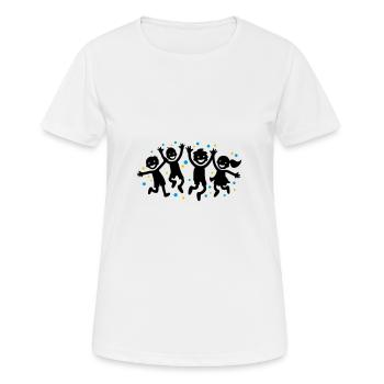 Enfants Joie Maternelle - T-shirt respirant Femme - blanc - Devant - AI Model Female 172 dark (172cm)