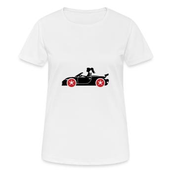 Woman Car Convertible - Women's Breathable T-Shirt - white - Front - AI Model Female 172 dark (172cm)