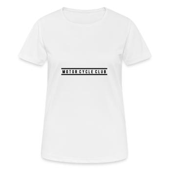 Motor Cycle Club - Women's Breathable T-Shirt - white - Front - AI Model Female 172 dark (172cm)