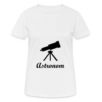 Astronomie - Astronome - T-shirt respirant Femme - blanc - Devant - AI Model Female 172 dark (172cm)