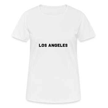 los Angeles - Women's Breathable T-Shirt - white - Front - AI Model Female 172 dark (172cm)