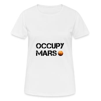 Occuper Mars - T-shirt respirant Femme - blanc - Devant - AI Model Female 172 dark (172cm)