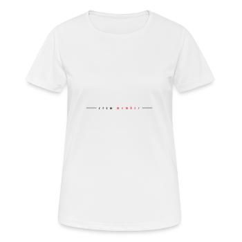 Crew Mitglied - Frauen T-Shirt atmungsaktiv - Weiß - Vorne - AI Model Female 172 dark (172cm)