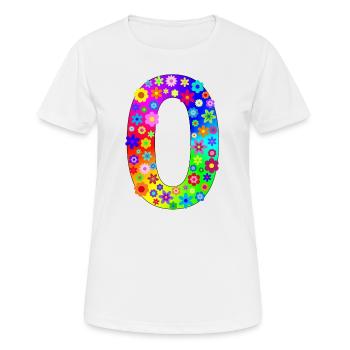 Fleurs Nombre 0 - T-shirt respirant Femme - blanc - Devant - AI Model Female 172 dark (172cm)