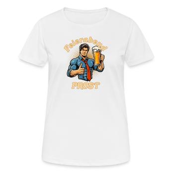 After-work Cheers - Women's Breathable T-Shirt - white - Front - AI Model Female 172 dark (172cm)