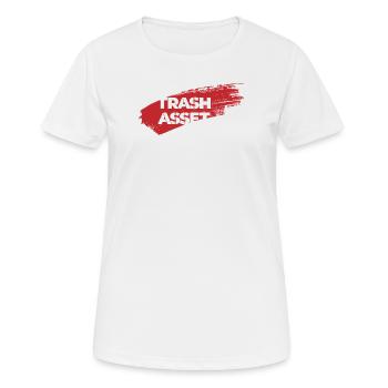 Trash Asset - Trash Asset [red] - T-shirt respirant Femme - blanc - Devant - AI Model Female 172 dark (172cm)