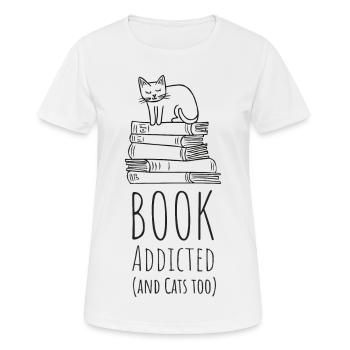 Book addicted - Women's Breathable T-Shirt - white - Front - AI Model Female 172 dark (172cm)