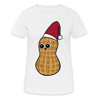 Nain Peanut Gnome Nikolaus Père Noël Noël - T-shirt respirant Femme - blanc - Devant - AI Model Female 172 dark (172cm)