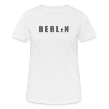 Berlin - T-shirt respirant Femme - blanc - Devant - AI Model Female 172 dark (172cm)