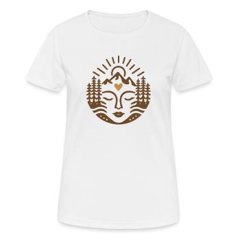 Feiere die Mutter Erde - Frauen T-Shirt atmungsaktiv - Weiß - Vorne - AI Model Female 172 dark (172cm)