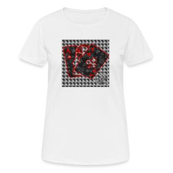Le jeu - Image - 2023 - T-shirt respirant Femme - blanc - Devant - AI Model Female 172 dark (172cm)