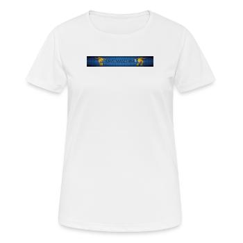 Rave Maschine - Frauen T-Shirt atmungsaktiv - Weiß - Vorne - AI Model Female 172 dark (172cm)