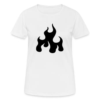 Fire - Women's Breathable T-Shirt - white - Front - AI Model Female 172 dark (172cm)