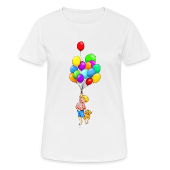 Meine Ballons - Frauen T-Shirt atmungsaktiv - Weiß - Vorne - AI Model Female 172 dark (172cm)