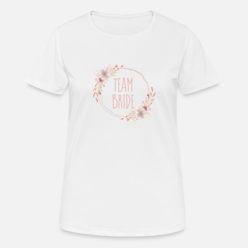 Boho Team Bride 1 - Women's Breathable T-Shirt - white