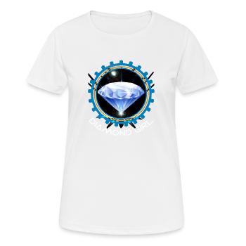 Diamond girl - Mädchen strahlt wie Diamant - Frauen T-Shirt atmungsaktiv - Weiß - Vorne - AI Model Female 172 dark (172cm)