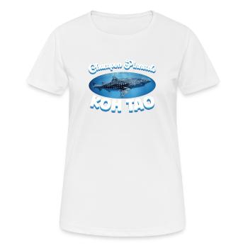 Walhai - Chumpon Pinnacle - Koh Tao - Tauchen - Frauen T-Shirt atmungsaktiv - Weiß - Vorne - AI Model Female 172 dark (172cm)
