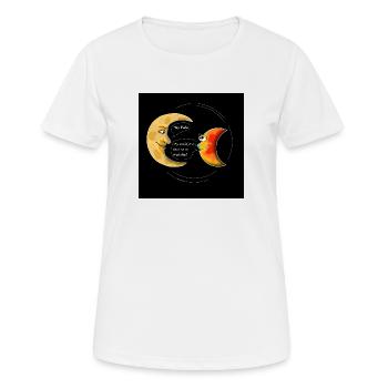 Theother side of the moon - Women's Breathable T-Shirt - white - Front - AI Model Female 172 dark (172cm)