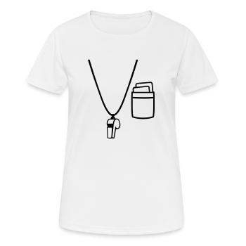 Arbitre - T-shirt respirant Femme - blanc - Devant - AI Model Female 172 dark (172cm)