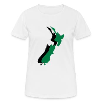 new zealand - T-shirt respirant Femme - blanc - Devant - AI Model Female 172 dark (172cm)