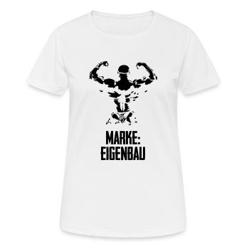 bodybuilding man - Frauen T-Shirt atmungsaktiv - Weiß - Vorne - AI Model Female 172 dark (172cm)