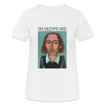 William Shakespeare - Women's Breathable T-Shirt - white - Front - AI Model Female 172 dark (172cm)