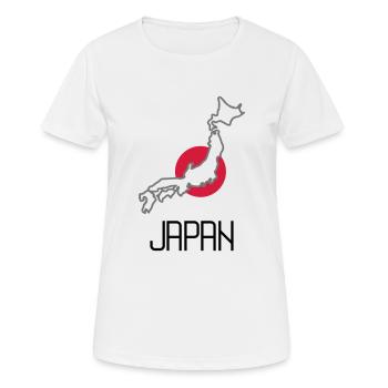 japan - Frauen T-Shirt atmungsaktiv - Weiß - Vorne - AI Model Female 172 dark (172cm)