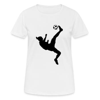 Ibra returned freestyle football - Women's Breathable T-Shirt - white - Front - AI Model Female 172 dark (172cm)