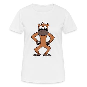 apina - T-shirt respirant Femme - blanc - Devant - AI Model Female 172 dark (172cm)