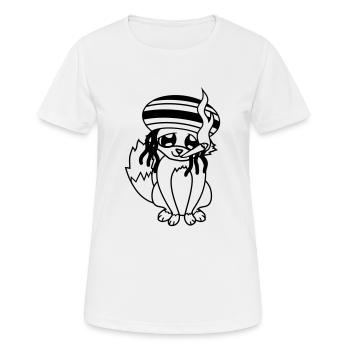 weed hanf joint kiffen drogen jamaika raggae rasta - Frauen T-Shirt atmungsaktiv - Weiß - Vorne - AI Model Female 172 dark (172cm)